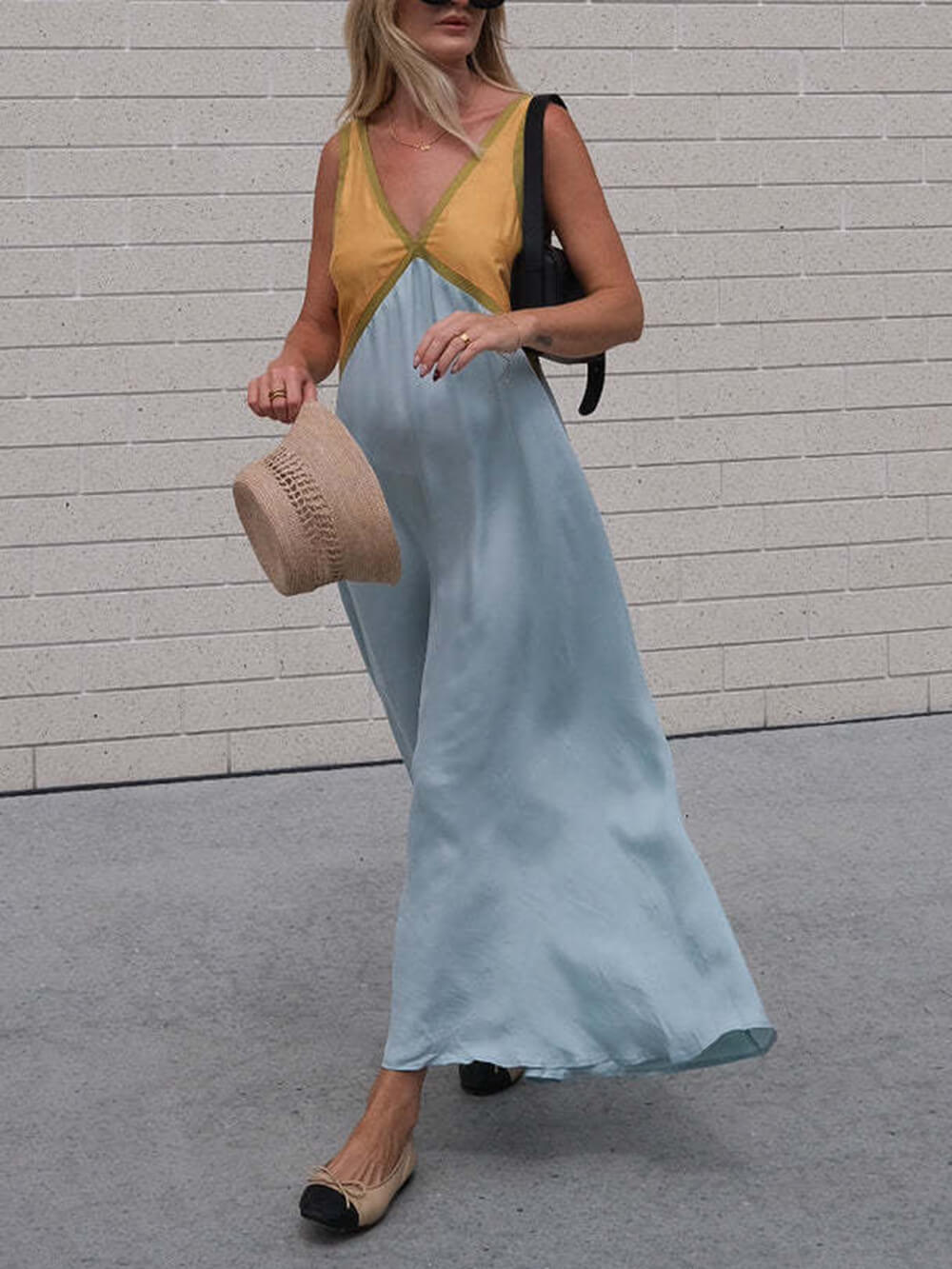 FLORENCE | V-hals Maxi Jurk