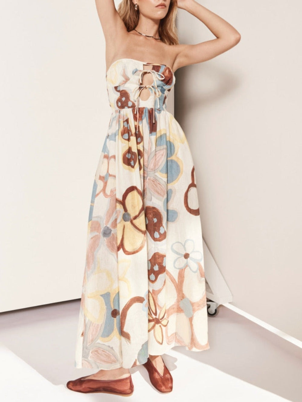 GENOA | Maxi Bloemen Jurk