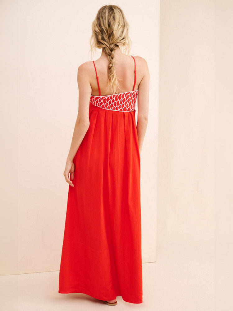 NEMO | Elegante Linnenmix Maxi Jurk