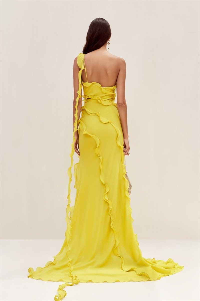 GLORIA | One Shoulder Style Maxi Jurk