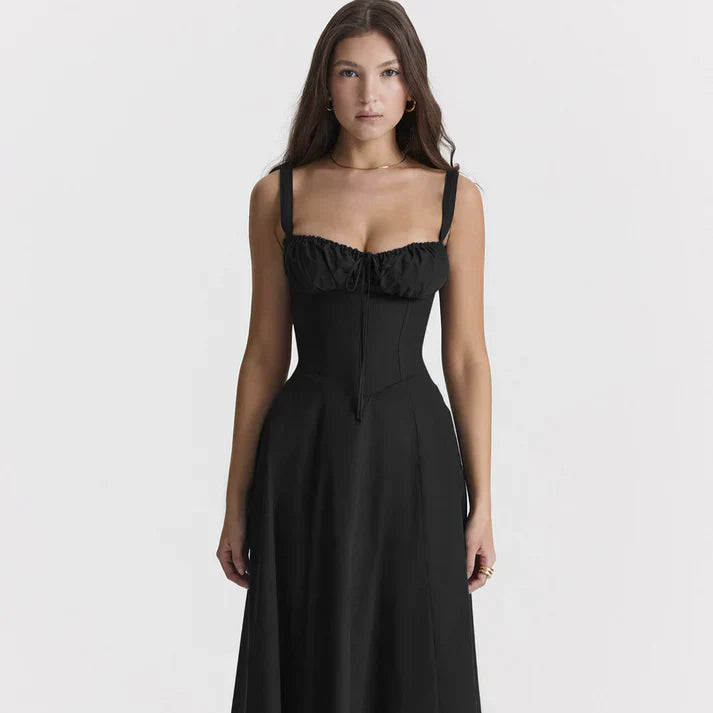 YARA | Elegante Taille Midi Jurk